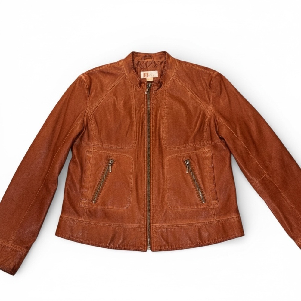 Bernardo Women's Leather Jacket in Brown